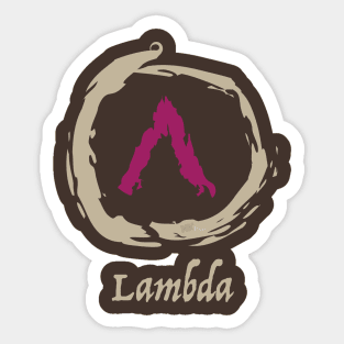 greek Lambda Sticker